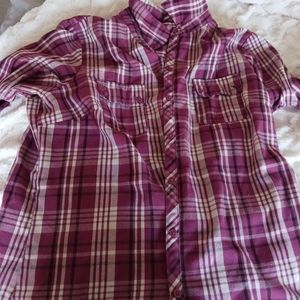 Crowfit&barrow flannel, multiple shades of purple, size XL